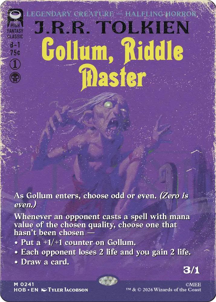 Gollum, Riddle Master (Borderless) [The Hobbit] **PRE-ORDER**SHIPS 14/8/26**