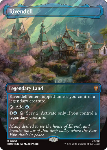 Rivendell (Borderless) (Surge Foil) [The Hobbit: Eternal-Legal] **PRE-ORDER**SHIPS 14/8/26**