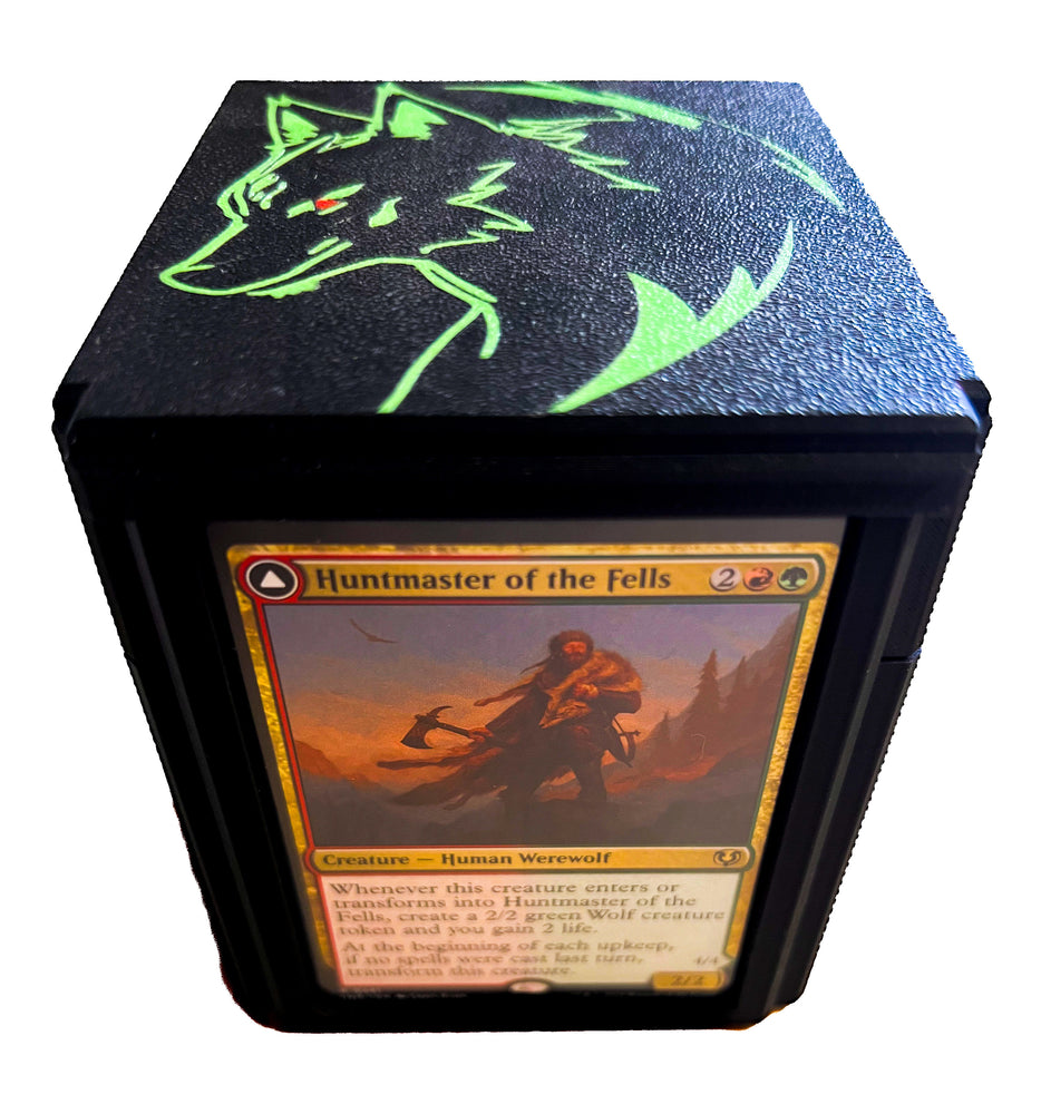 Commander Deck Box - Wolf (Neon Series)