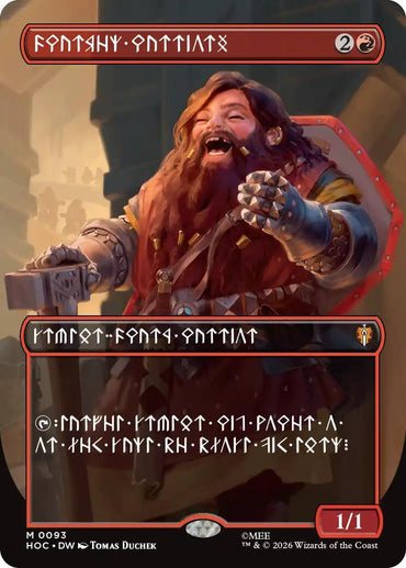 Dwarven Warriors (Borderless) (Dwarvish) [The Hobbit: Eternal-Legal] **PRE-ORDER**SHIPS 14/8/26**