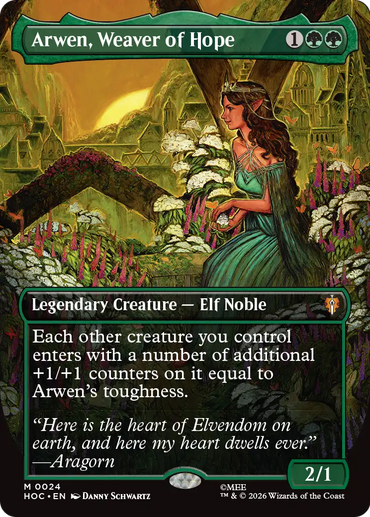 Arwen, Weaver of Hope (Borderless) [The Hobbit: Eternal-Legal] **PRE-ORDER**SHIPS 14/8/26**