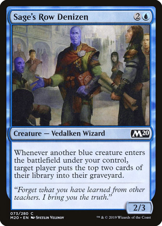 Sage's Row Denizen [Core Set 2020]