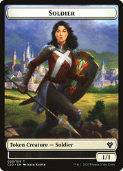 Elemental (003) // Soldier Double-sided Token [Commander 2020 Tokens]